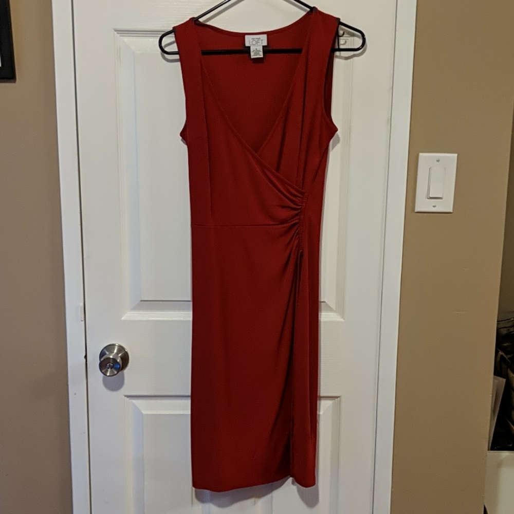 Ann Taylor Loft red dress